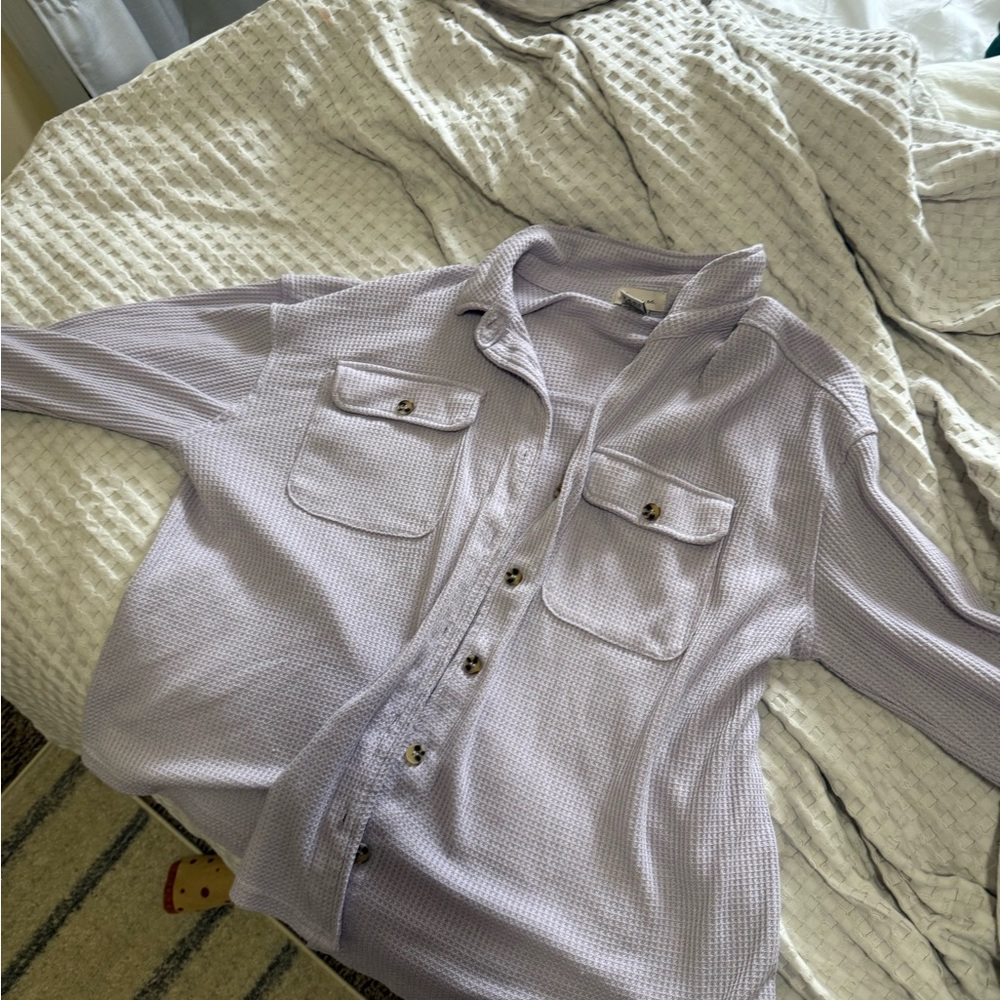 Light Purple Button-Up Shirt